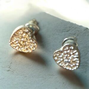 Elegant Gold Heart Earrings
